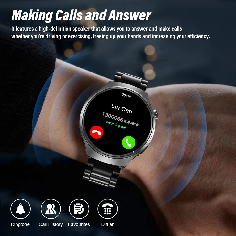 New Men's Smart Watch HD Display Health Tracking