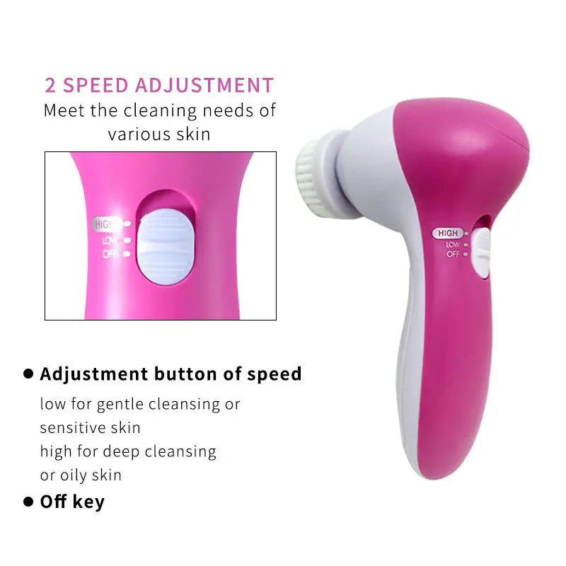 Electric Facial Cleaner Brush Skin Care Massage Blackhead Cleaning Facial Cleanser Tools