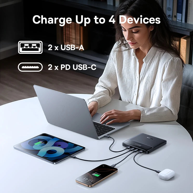 100W Power Bank 20000mAh Capacity PD Fast Charging Battery Charger Power bank