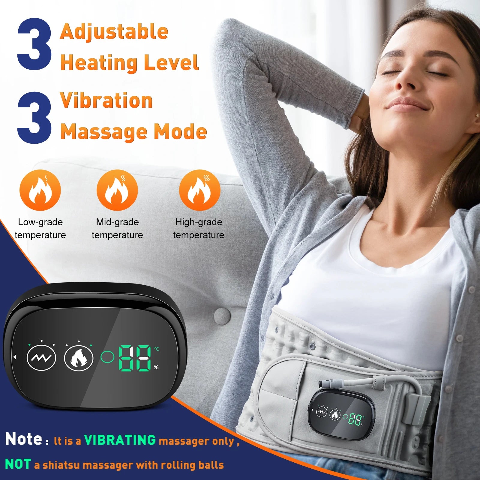 Heating Inflatable Waist Belt