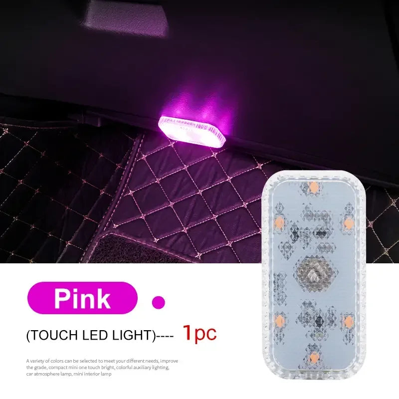 LED Touch Light Car Interior Lighting with USB Charging