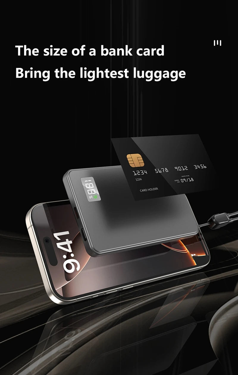 20000mAh Thin Portable Magnetic Wireless Power Bank