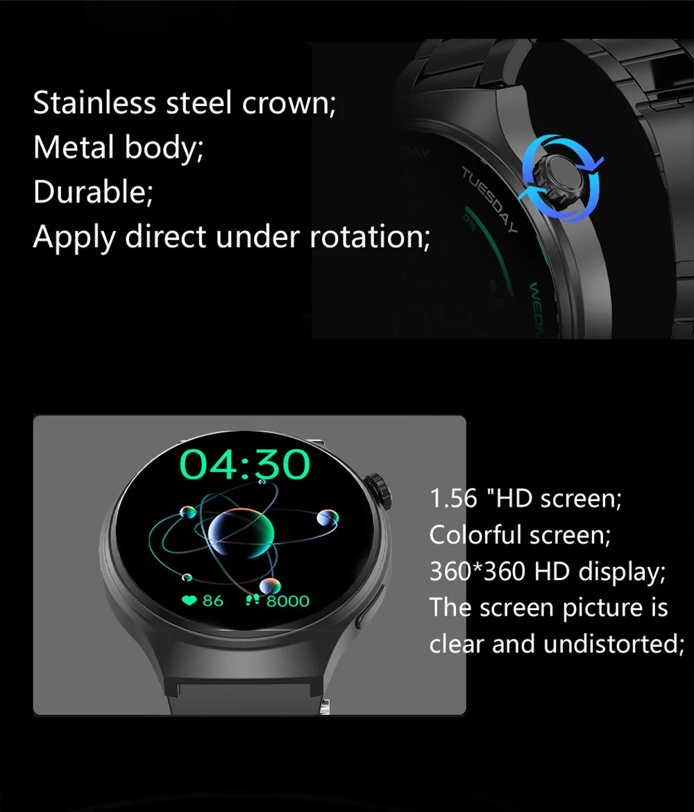 New Men's Smart Watch HD Display Health Tracking