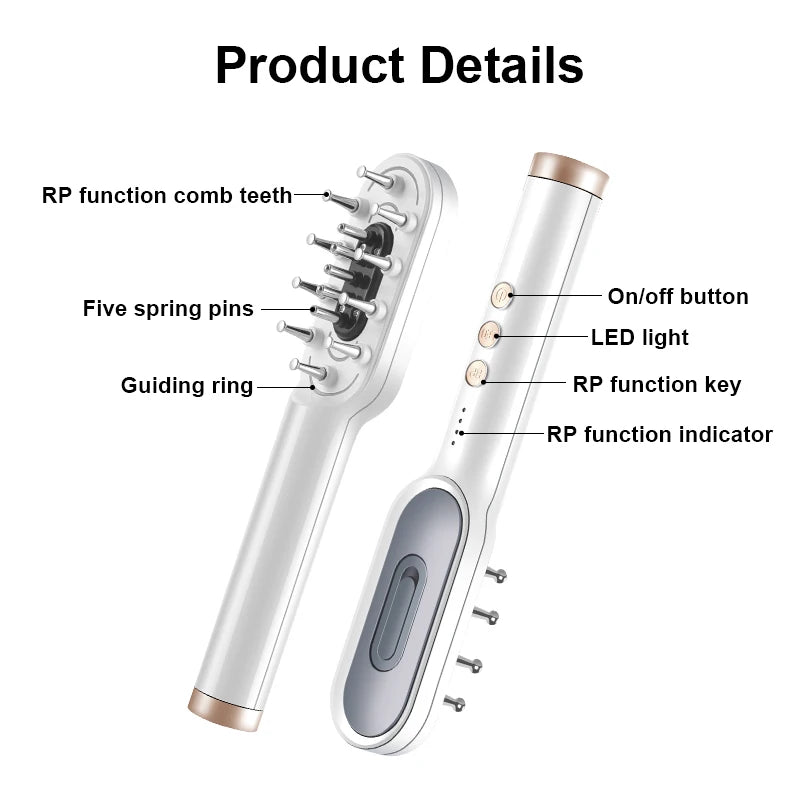 Electric Massage Comb Hair Growth Applicator Anti-Hair Loss Treatment