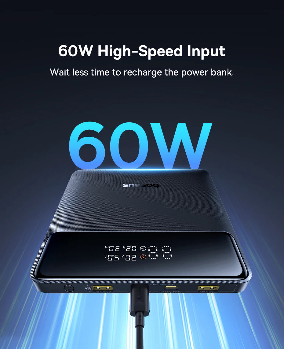 100W Power Bank 20000mAh Capacity PD Fast Charging Battery Charger Power bank