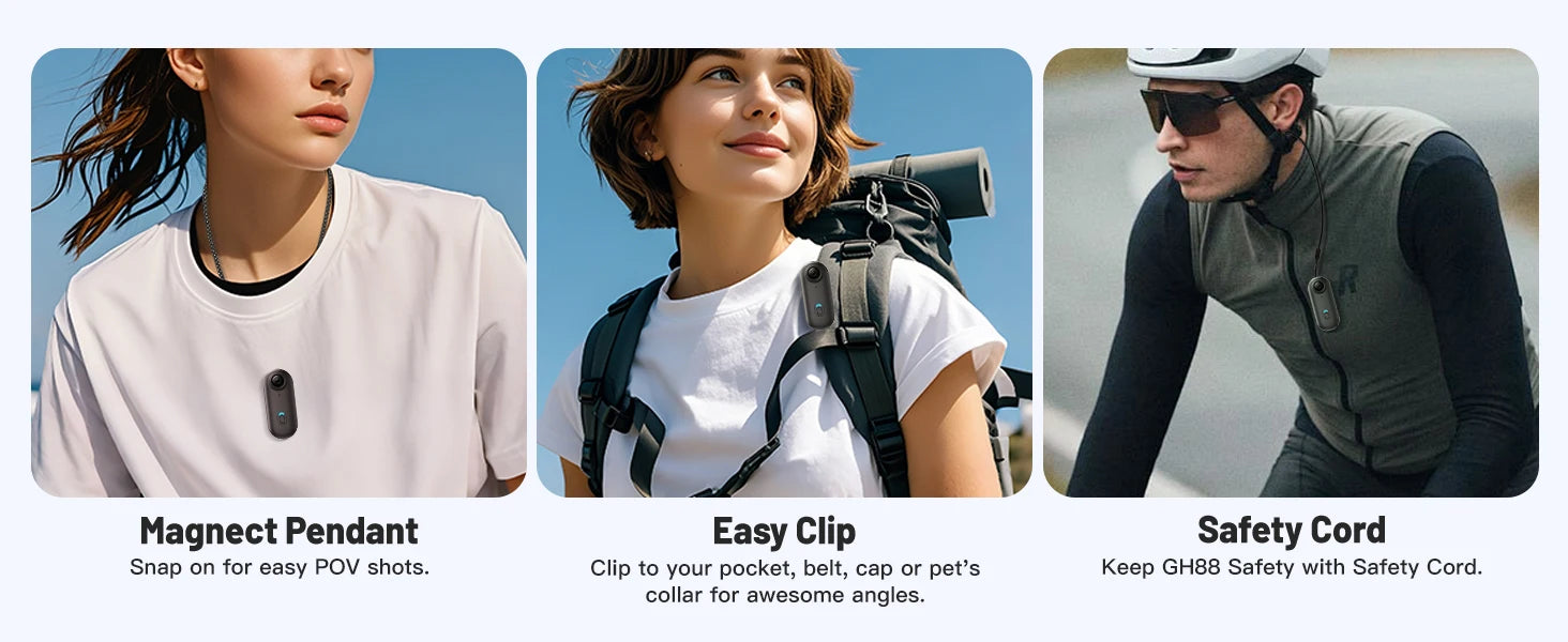 Mini Body Camera Helmet Handlebar Motorcycle Road Sport Cam