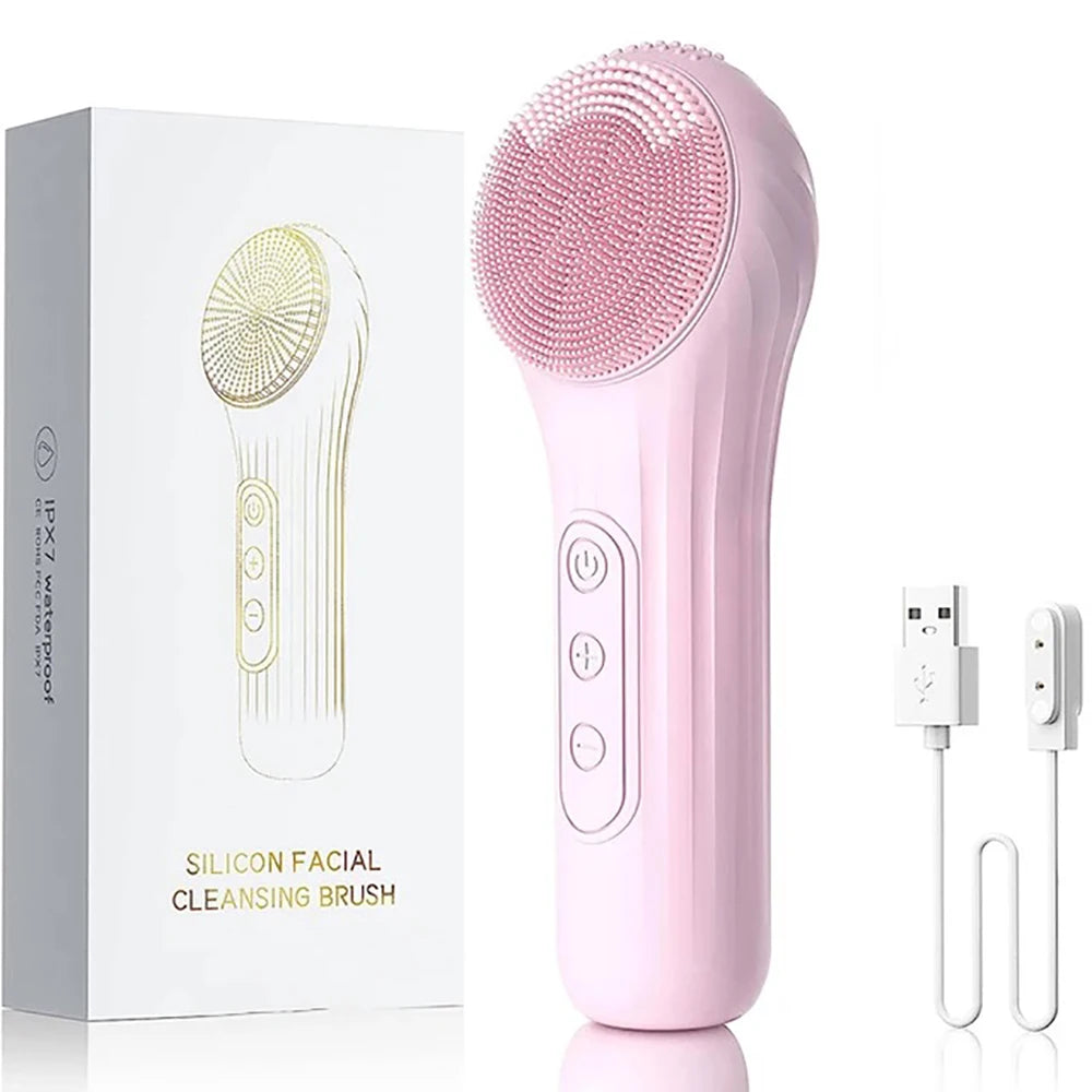 Facial Cleansing Brush Rechargeable Scrubber