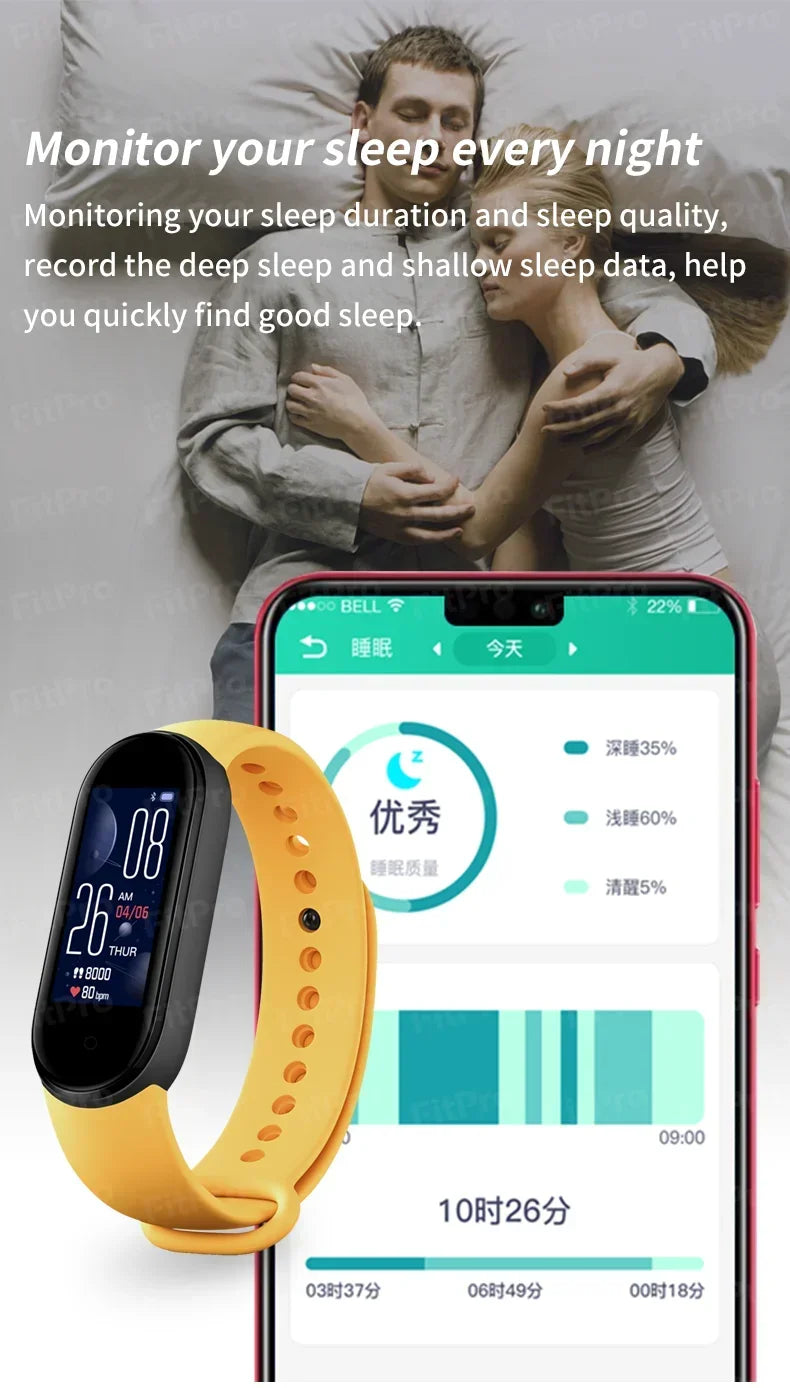 New M5 Smart Watch Digital Men Women Bluetooth Fitness Tracker Watch Sport Heart Rate Blood Pressure for Android iOS Smart watch