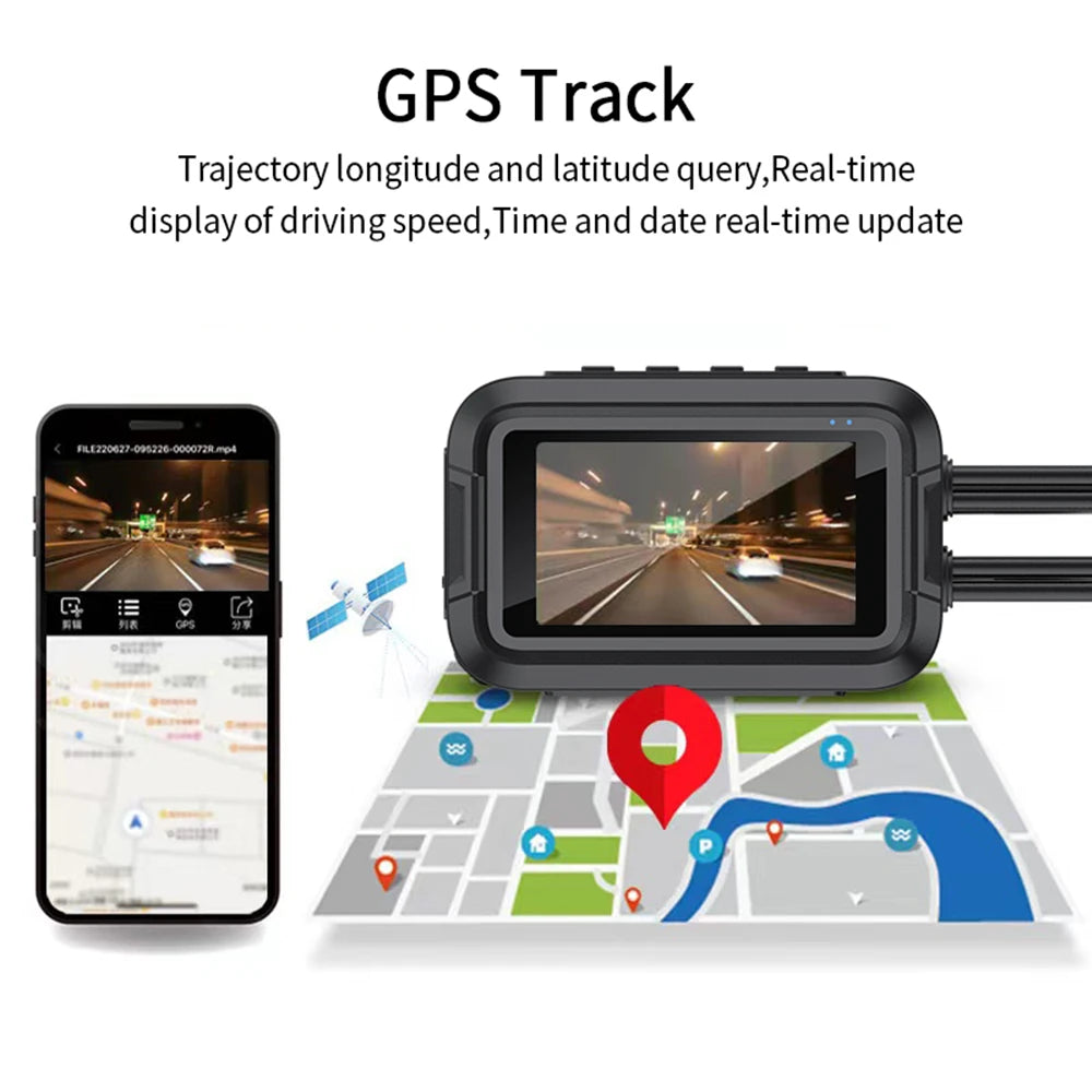 Motorcycle DVR Full Body Waterproof Moto Camera