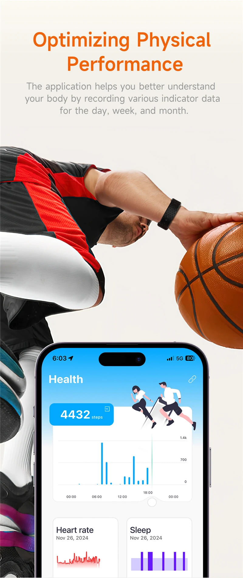 Smart Watch Heart Rate Sleep Smartwatch Waterproof Bracelet Sport Fitness Tracker