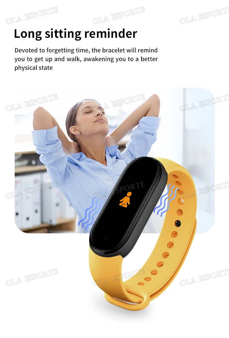 Sports Smart Watch Music Control Fitness Calorie Track Bracelet