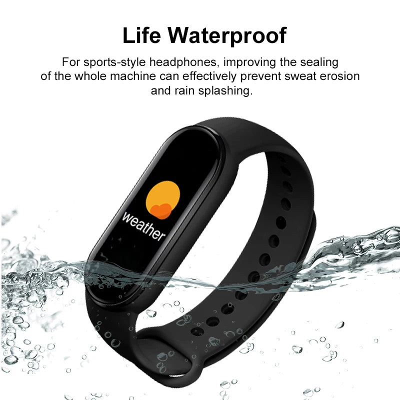M6 Smartwatch Heart Rate Blood Pressure Monitoring