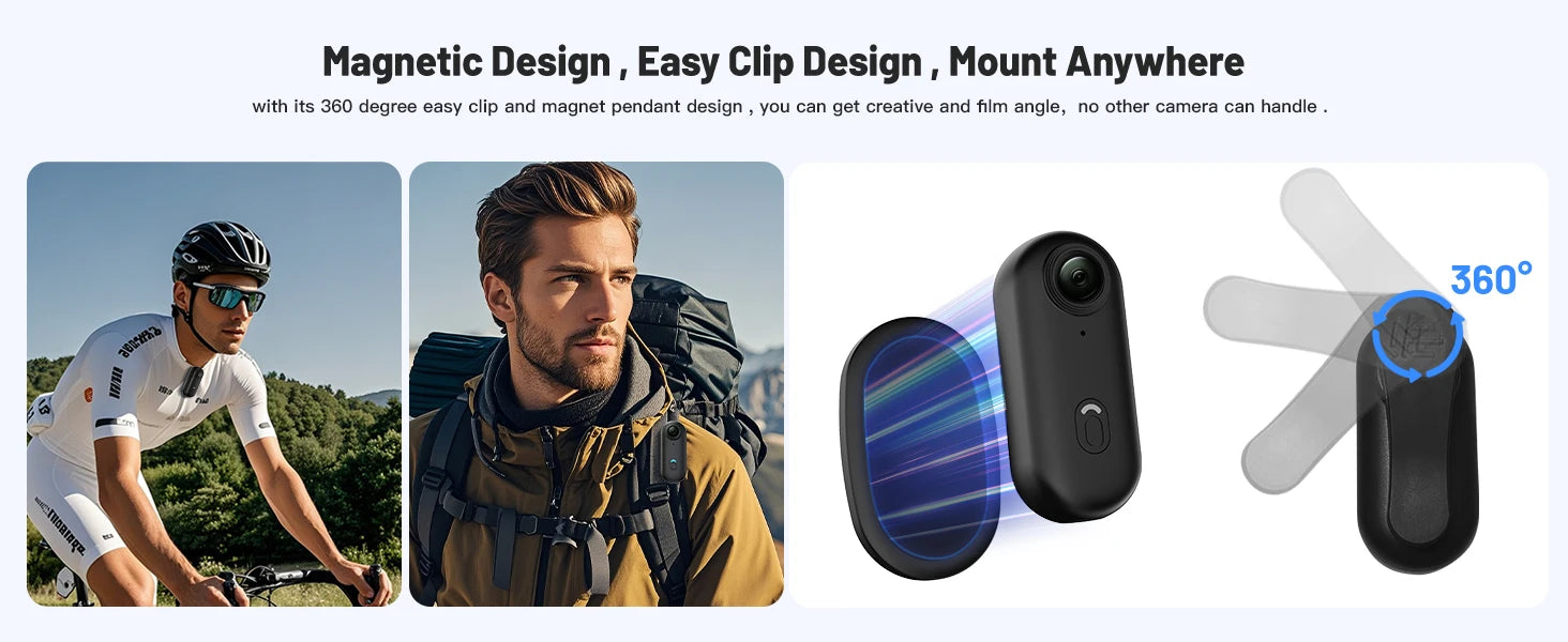 Mini Body Camera Helmet Handlebar Motorcycle Road Sport Cam