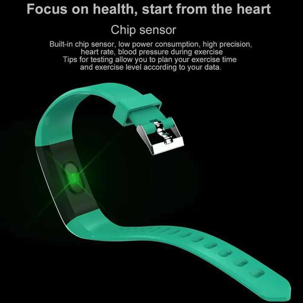 Smart Sports Bracelet Bluetooth Wristband Heart Rate Monitor Fitness Tracker Band
