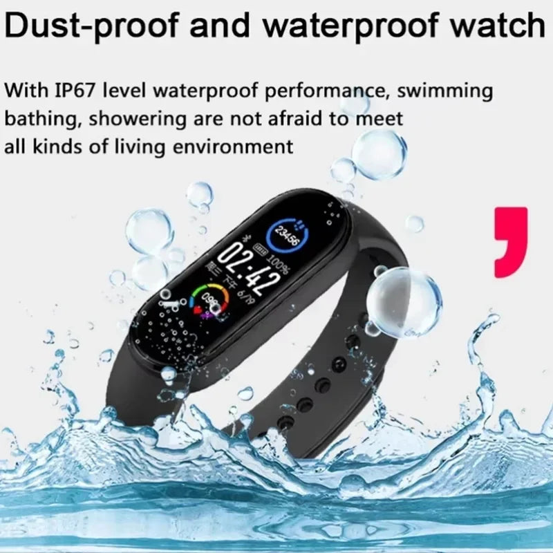 New M5 Smart Watch Digital Men Women Bluetooth Fitness Tracker Watch Sport Heart Rate Blood Pressure for Android iOS Smart watch