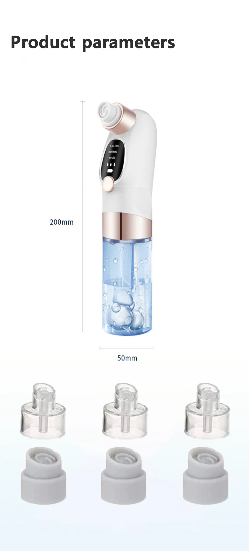 Blackhead Remover Pore Vacuum Face Cleaner Electric