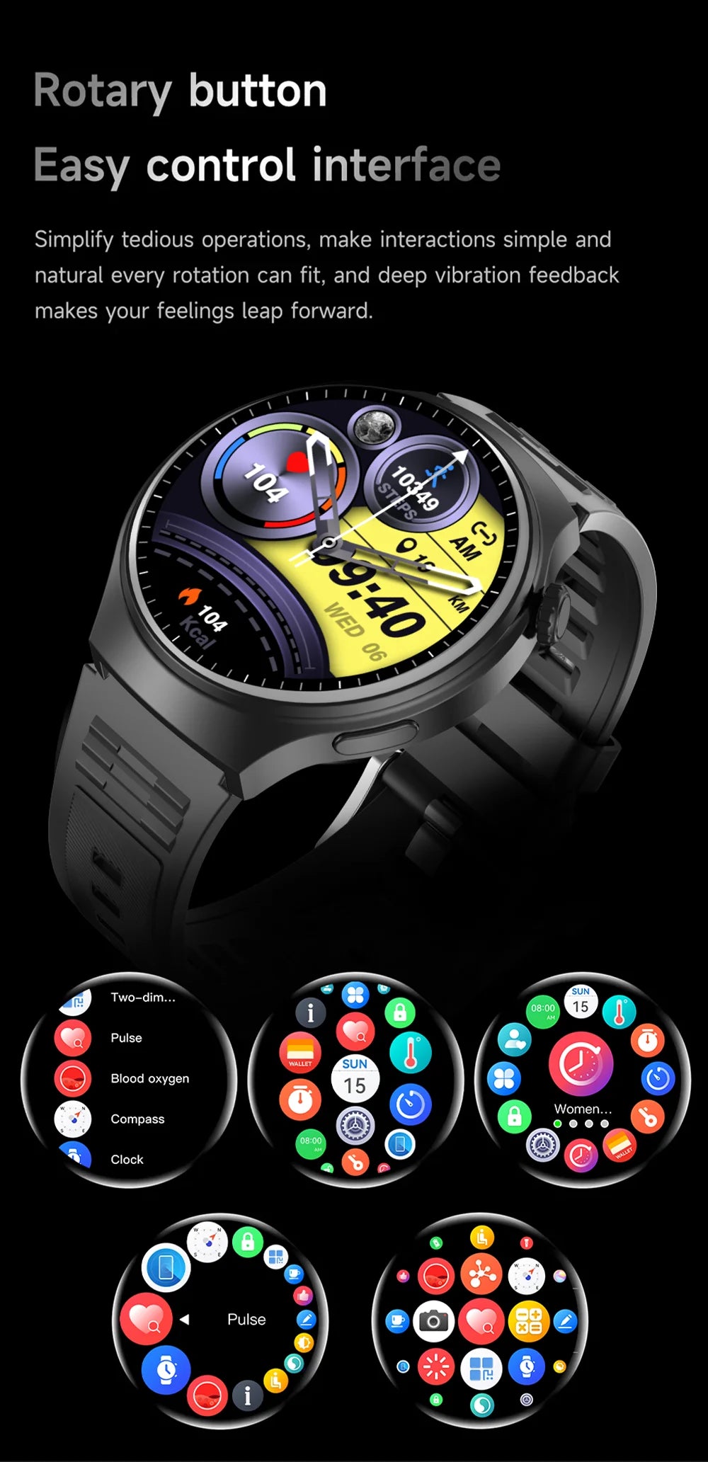 New Men's Smart Watch HD Display Health Tracking